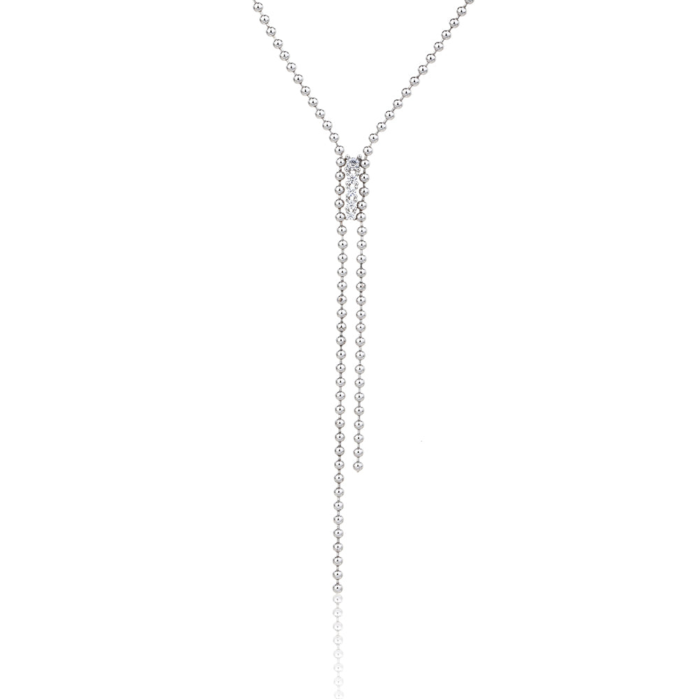 שרשרת חרוזים נופלת כסף 925 !BLING IT ON