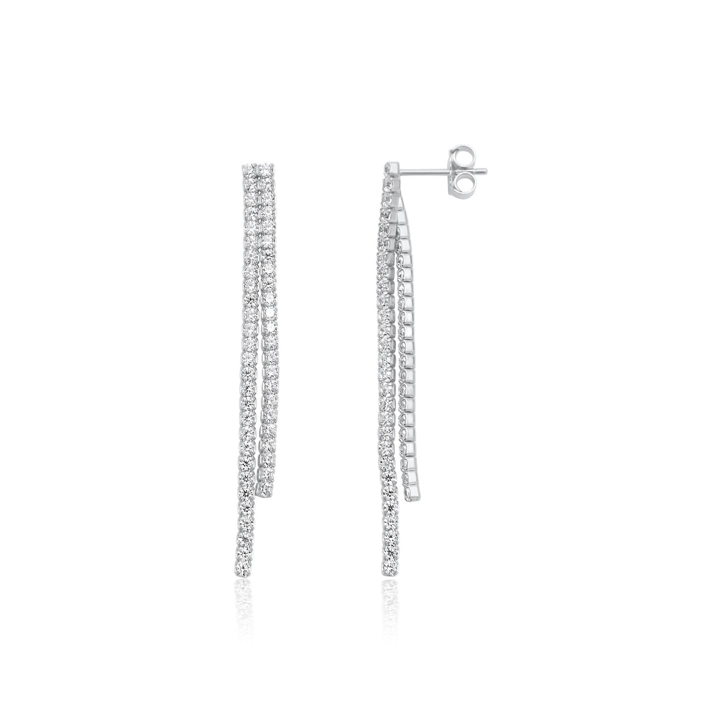 עגילי טניס נופלים כסף 925