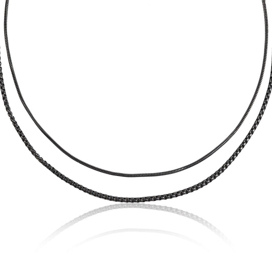 זוג שרשראות עדינות לגבר