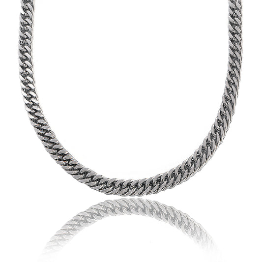 שרשרת גורמט כסופה לגבר 9 מ"מ