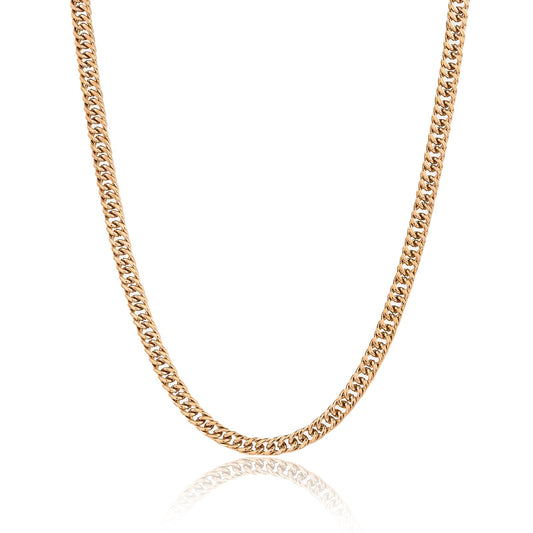 שרשרת גורמט קובנית זהובה לגבר