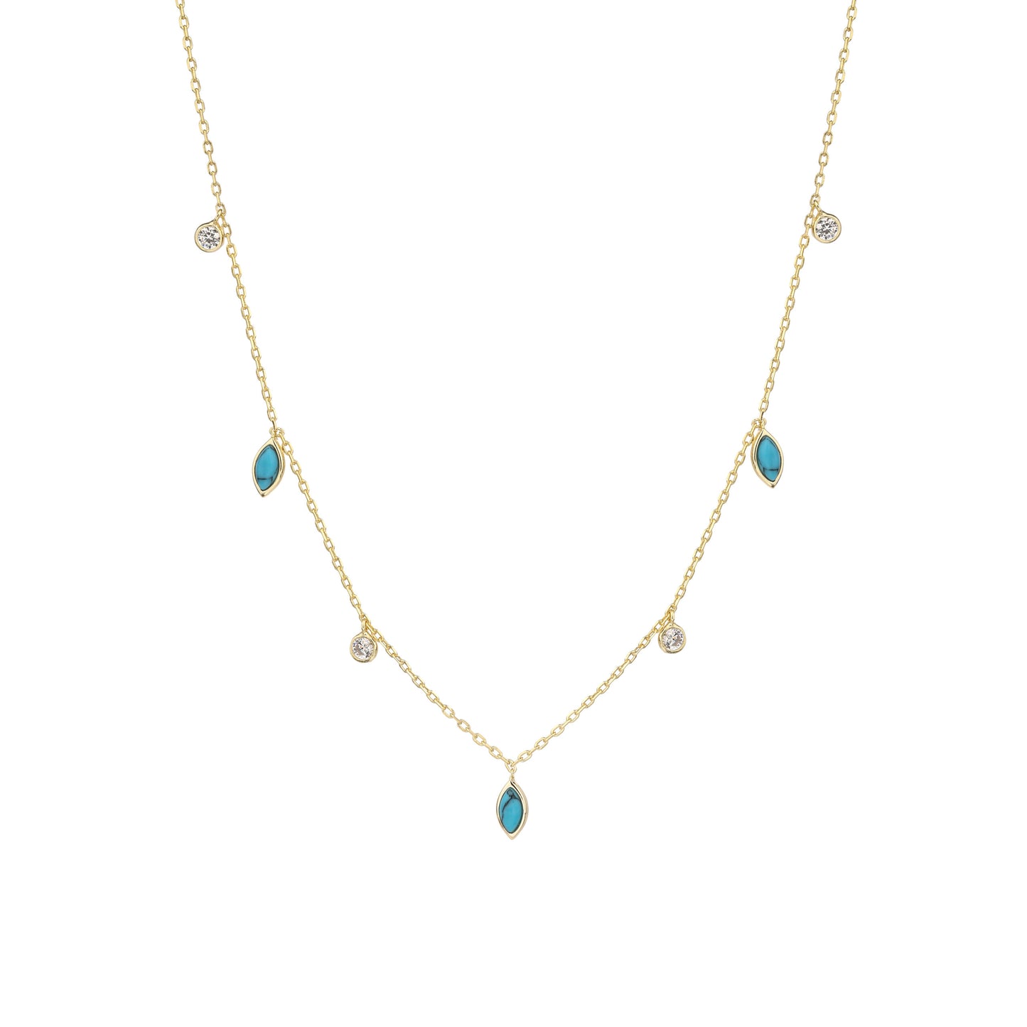 שרשרת צ׳וקר טיפות בציפוי זהב 14 קראט !BLING IT ON