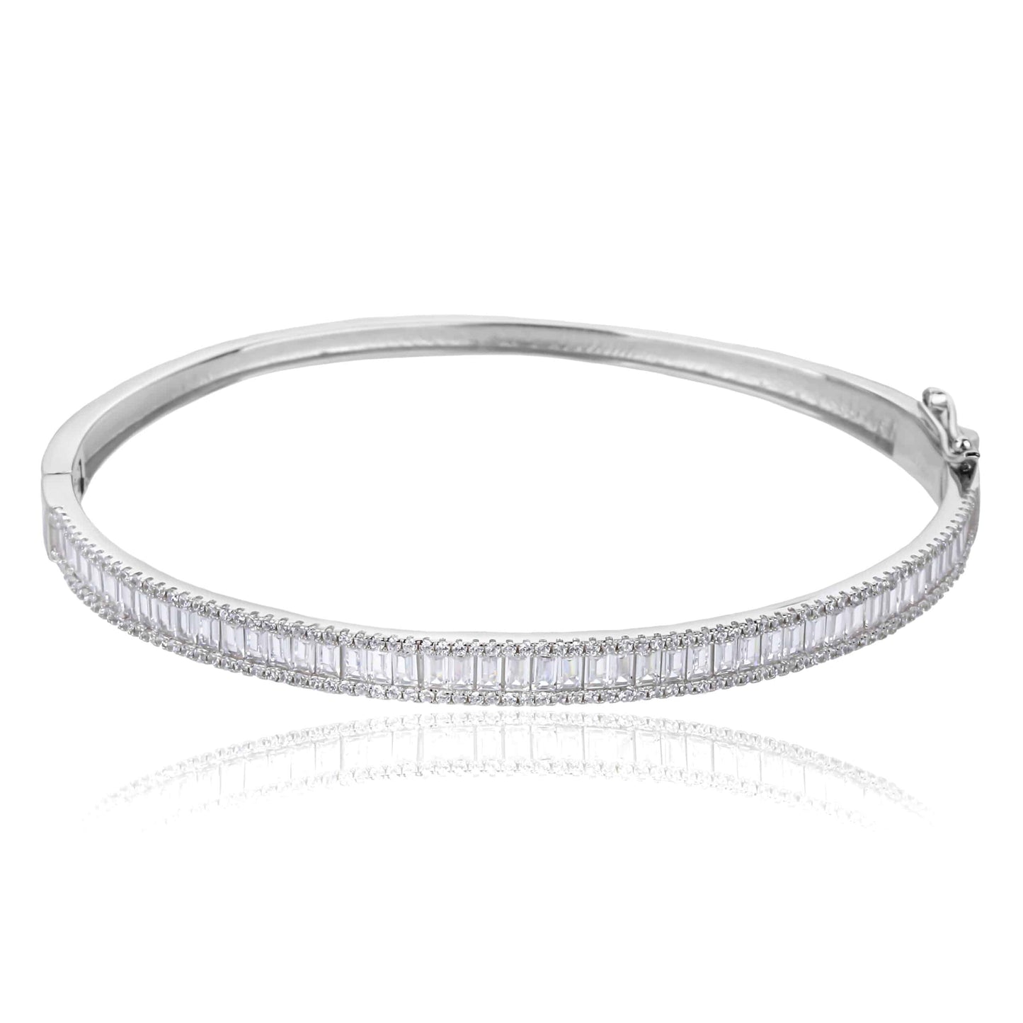 צמיד קשיח משובץ כסף 925 !BLING IT ON