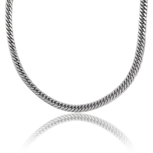 שרשרת גורמט כסופה לגבר 7 מ"מ