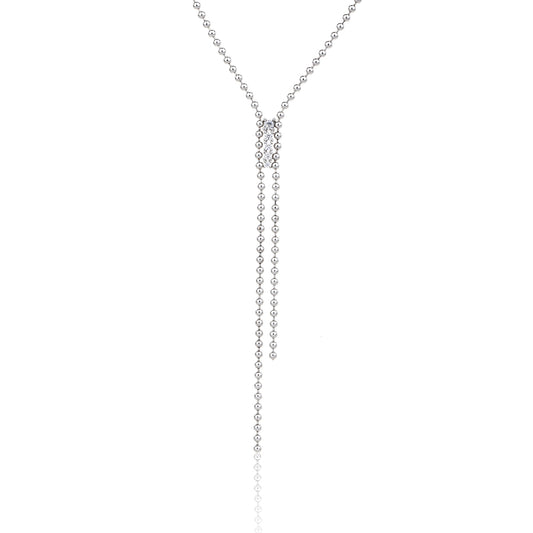 שרשרת חרוזים נופלת כסף 925 !BLING IT ON