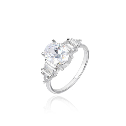 טבעת משובצת כסף 925 !BLING IT ON