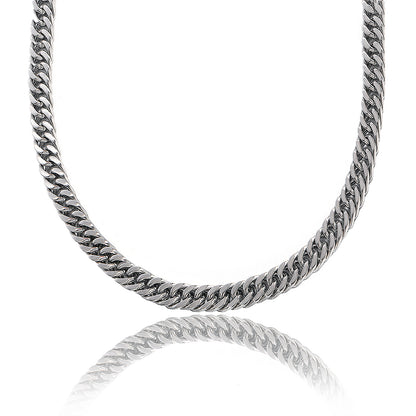 שרשרת גורמט כסופה לגבר 9 מ"מ