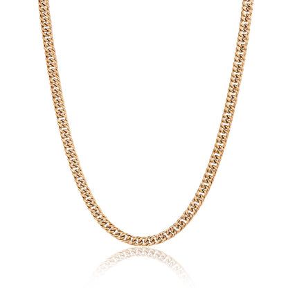 שרשרת גורמט קובנית זהובה לגבר