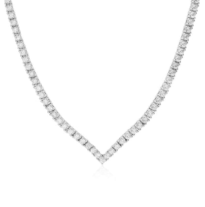 שרשרת טניס וי כסף 925 !BLING IT ON