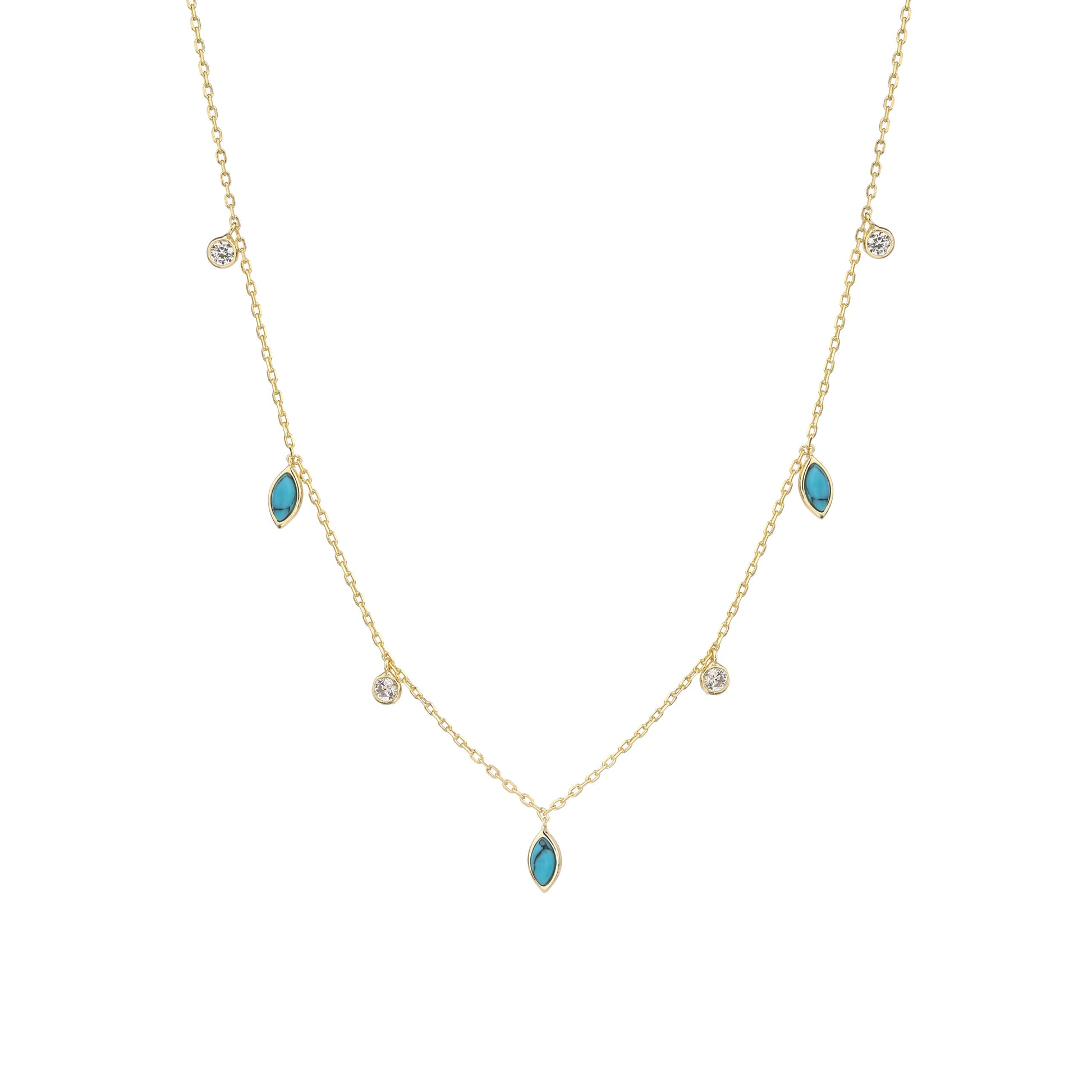 שרשרת צ׳וקר טיפות בציפוי זהב 14 קראט !BLING IT ON