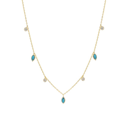 שרשרת צ׳וקר טיפות בציפוי זהב 14 קראט !BLING IT ON