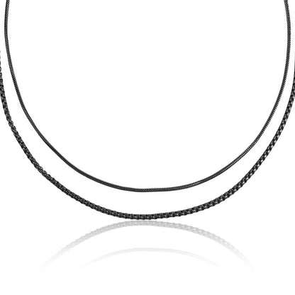 זוג שרשראות עדינות לגבר