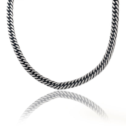 שרשרת גורמט כסופה לגבר 8 מ"מ