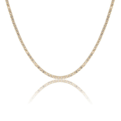 שרשרת צ'וקר טניס בציפוי זהב 14 קראט 1.8 מ"מ !BLING IT ON