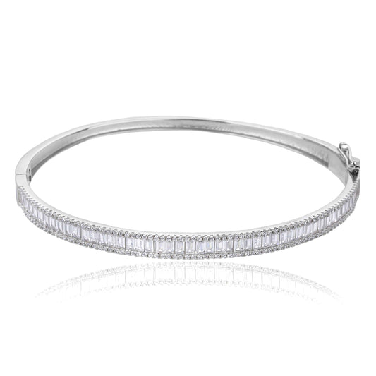 צמיד קשיח משובץ כסף 925 !BLING IT ON