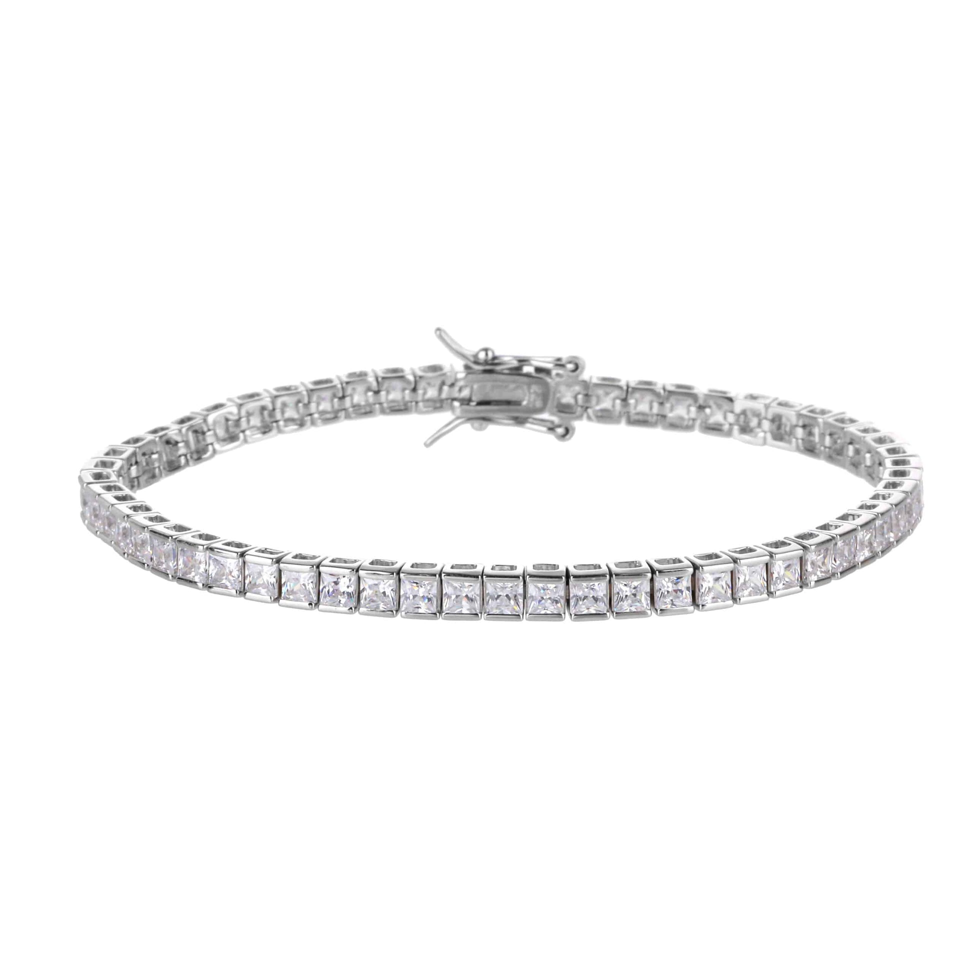 צמיד טניס קוביות 2.5 מ״מ כסף 925 !BLING IT ON