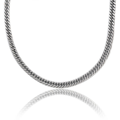 שרשרת גורמט כסופה לגבר 7 מ"מ