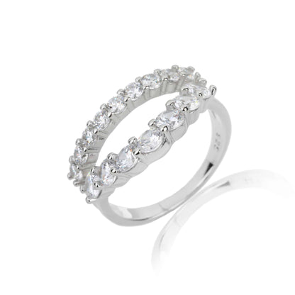 טבעת טניס פתוחה כסף 925 .ALWAYS ON