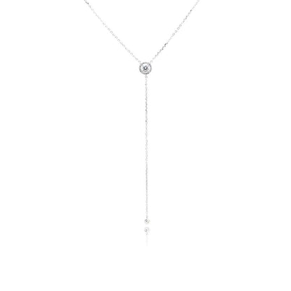 שרשרת נופלת משובצת כסף 925 !BLING IT ON