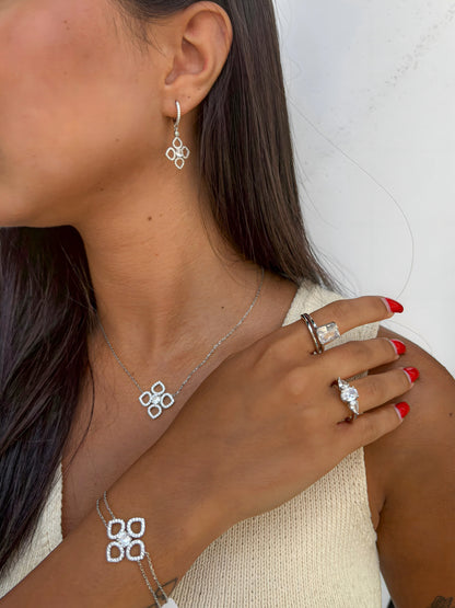 תמונת דוגמנית טבעת חבל שוכבת כסף 925 !BLING IT ON