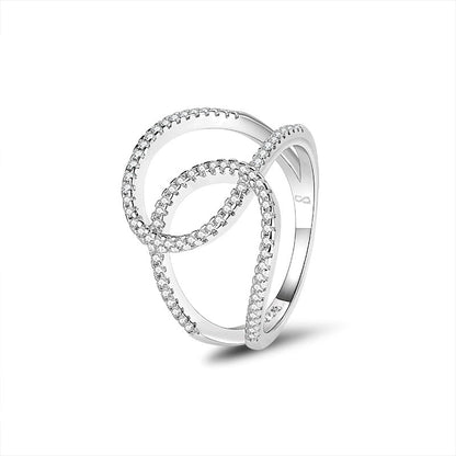 טבעת מחבקת כסף 925 .ALWAYS ON